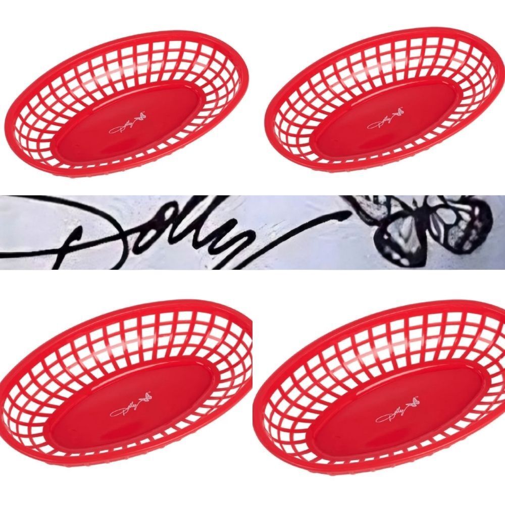 Dolly Parton Oval Hot Dog Basket Set